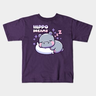 hippo dreams Kids T-Shirt